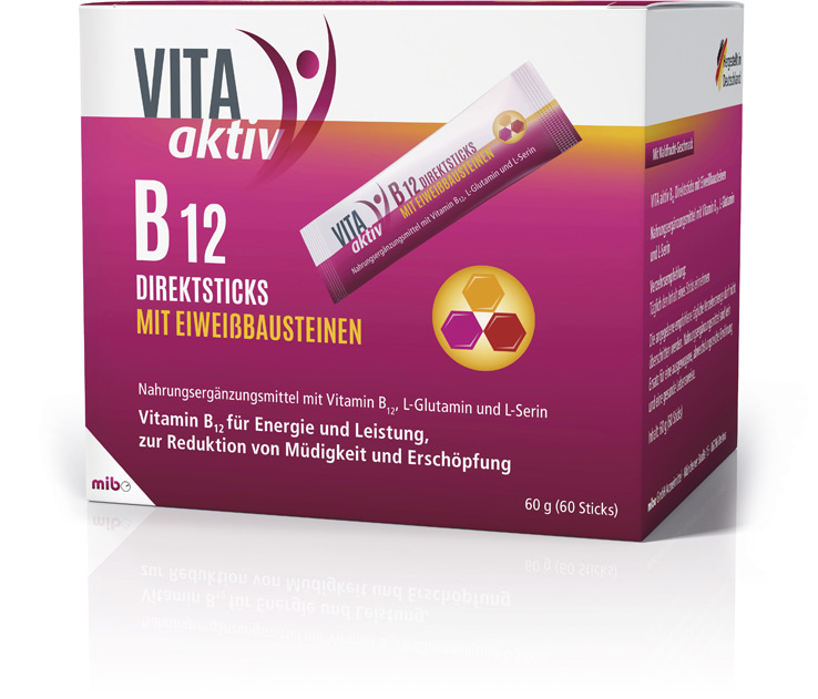VITA aktiv B12 Direktsticks mit Eiweissbausteinen VITA aktiv B12 Direktsticks mit Eiweissbausteinen