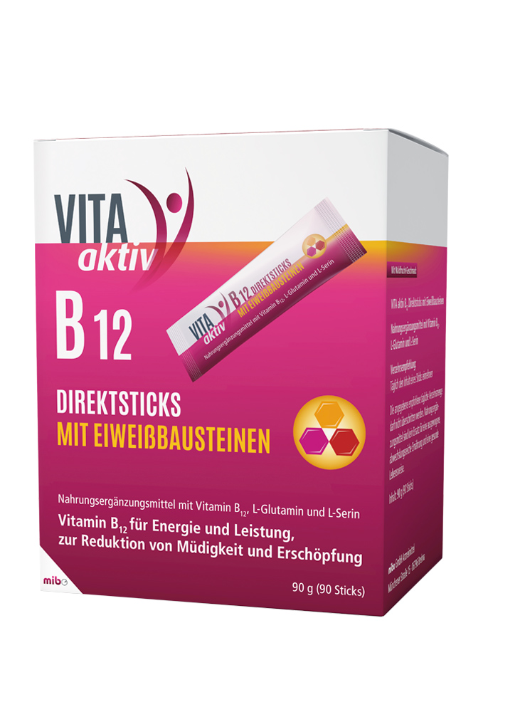 VITA aktiv B12 Direktsticks mit Eiweissbausteinen